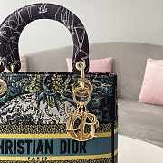 Dior Lady D-lite Blue Bag 24cm - 2