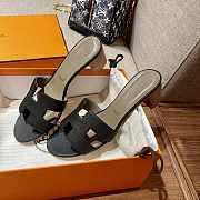 Hermes Black Sandals Heel - 2