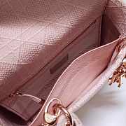 Dior Medium Lady D-lite Bag Rosewood 24 x 20 x 11 cm - 4