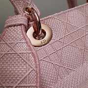 Dior Medium Lady D-lite Bag Rosewood 24 x 20 x 11 cm - 2