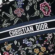 Dior Large Book Tote Black Multicolor Petites Fleurs 42 x 35 x 18.5 cm - 2