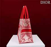 Dior Medium Book Tote White and Red Bandana 36 x 27.5 x 16.5 cm - 5