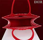 Dior Medium Book Tote White and Red Bandana 36 x 27.5 x 16.5 cm - 3