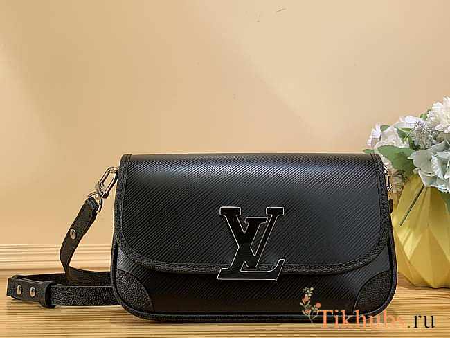 Louis Vuitton LV Buci Bag Black 24.5 x 15.5 x 9 cm   - 1