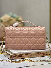 Dior Mini Miss Bag Cannage Lambskin Pink 21 x 11.5 x 4.5 cm - 6