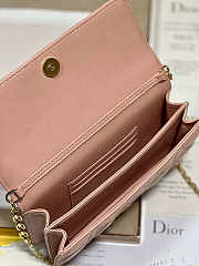 Dior Mini Miss Bag Cannage Lambskin Pink 21 x 11.5 x 4.5 cm - 4