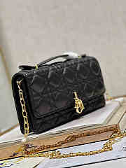  Dior Mini Miss Bag Cannage Lambskin Black 21 x 11.5 x 4.5 cm - 4