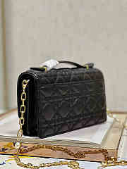  Dior Mini Miss Bag Cannage Lambskin Black 21 x 11.5 x 4.5 cm - 3