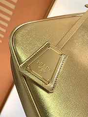 Prada Logo Plaque Zipped Shoulder Bag 23x17x6.5cm - 3