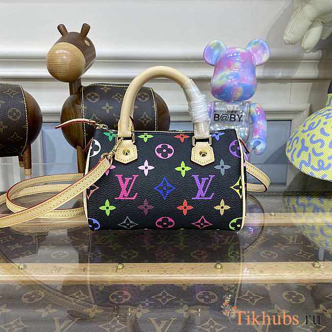 Louis Vuitton LV Nano Speedy Black 16x7.5x10cm - 1