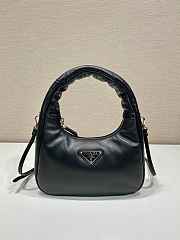 Prada Soft Padded Nappa Leather Mini Black Bag 21x12.5x6.5cm - 1