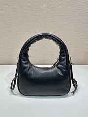 Prada Soft Padded Nappa Leather Mini Black Bag 21x12.5x6.5cm - 4