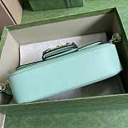 Gucci Horsebit 1955 Small Shoulder Bag Light Green 24x13x5cm - 2