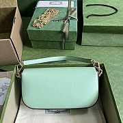 Gucci Horsebit 1955 Small Shoulder Bag Light Green 24x13x5cm - 4