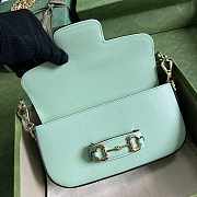 Gucci Horsebit 1955 Small Shoulder Bag Light Green 24x13x5cm - 3