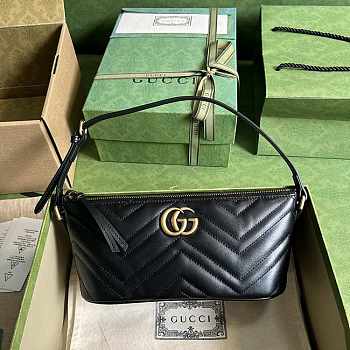 Gucci GG Marmont Shoulder Bag Black 23x12x10cm