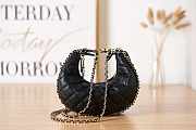 Chanel Small Hobo Bag Lambskin Light Gold Black 20x15x6cm - 4