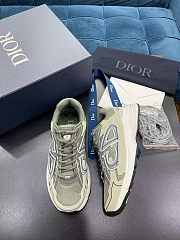 Dior B30 Olive Mesh And Cream Technical Fabric Sneakers - 2