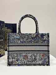 Dior Medium Book Tote Denim Multicolor 36 x 27.5 x 16.5 cm - 5