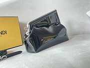 Fendi First Midi Black Patent Leather Bag 30x20x14cm - 4