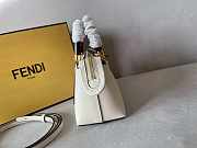 Fendi By The Way Mini Small White Leather Elaphe 20.5x9x12cm - 6