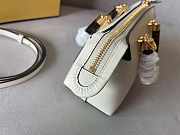 Fendi By The Way Mini Small White Leather Elaphe 20.5x9x12cm - 4