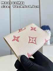 Louis Vuitton LV Wallet Victorine Bicolor Creme Rose 12x9.5x1.5cm - 2