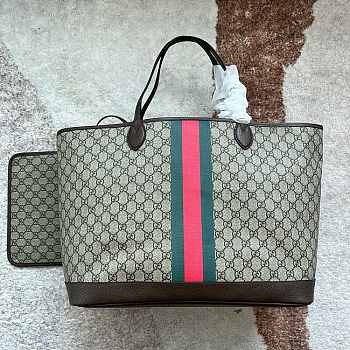 Gucci Ophidia GG Large Tote Bag Brown 40x33x19cm