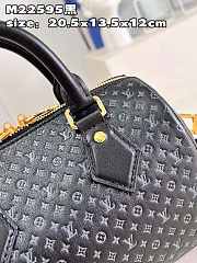 Louis Vuitton LV Speedy Bandouliere 20 Black 20.5x13.5x12cm - 2