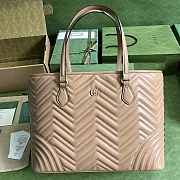 Gucci GG Marmont Large Tote Bag Beige 38.5x29x14cm - 1