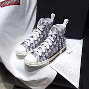 Dior B23 High-top Sneaker White and Black  - 3