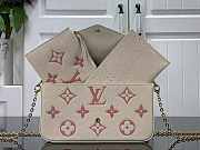 Louis Vuitton LV Felicie Pochette Monogram Rose 21 x 12 x 3 cm - 2