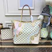 Louis Vuitton LV Neverfull MM Damier Azur 31x28x14cm - 1