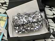 Chanel 23P Limited Edition New Classic Sequin Bag Silver 20cm - 1