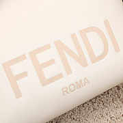 Fendi Medium By The Way Leather Boston Bag White 27x15x13cm - 6