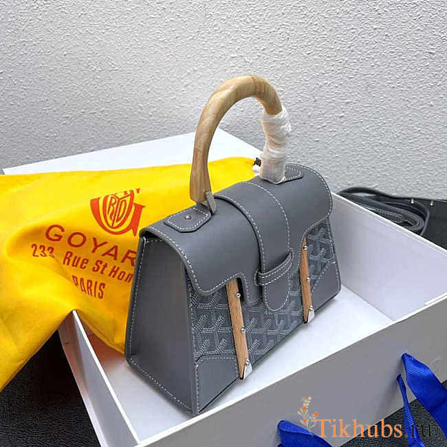 Goyard Saigon Structure Mini Bag Gray 21x14x9cm - 1