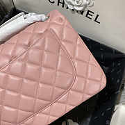 Chanel Flap Bag Jumbo Lambskin Silver Pink 30cm - 3