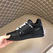 Louis Vuitton LV Black Trainer Sneakers - 2