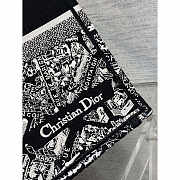 Dior Book Tote Large Plan de Paris Embroidery Black 42x35x18.5cm - 5