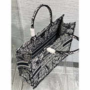 Dior Book Tote Large Plan de Paris Embroidery Black 42x35x18.5cm - 4