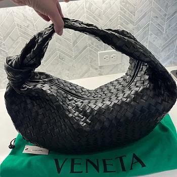 Bottega Veneta Jodie Black Leather 54x50x20cm