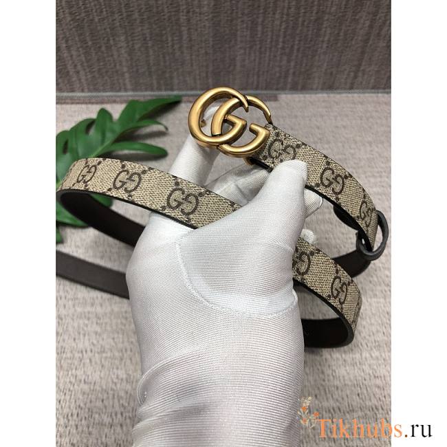 Gucci Double G Gold Belt 2cm - 1