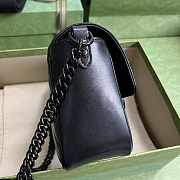 Gucci GG Marmont Matelassé Mini Shoulder Bag Black 18x15x8cm - 5