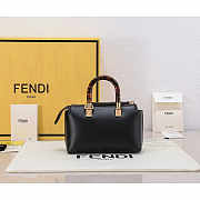 Fendi By The Way Mini Boston Bag Black 17x18x8cm - 5