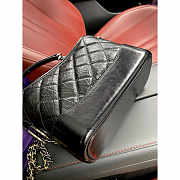 Chanel Gabrielle Hobo Bag Crocodile Calfskin Small Black 20x15x8cm - 2