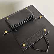 Bottega Veneta Trio Pouch On Strap Black 25x14.5x5cm - 5