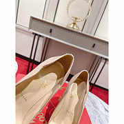 Christian Louboutin Hot Chick Patent Leather Pumps 10cm Nude - 4