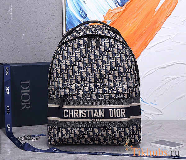 Dior Backpack Oblique Technical Canvas Size 41 x 35 x 15 cm - 1