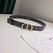 Dior 30 Montaigne Black Belt 3cm - 1