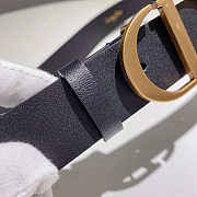 Dior 30 Montaigne Black Belt 3cm - 3